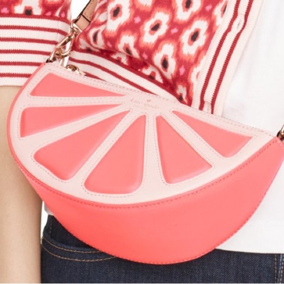 Kate Spade Grapefruit Shoulder/Crossbody “Flights Of Fancy” - Picture 1 of 16